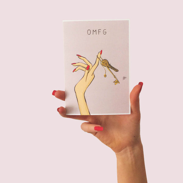 "Thoughtful Goddess" pack of 6 cards