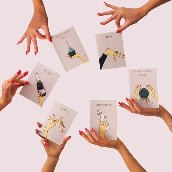 "Thoughtful Goddess" pack of 6 cards